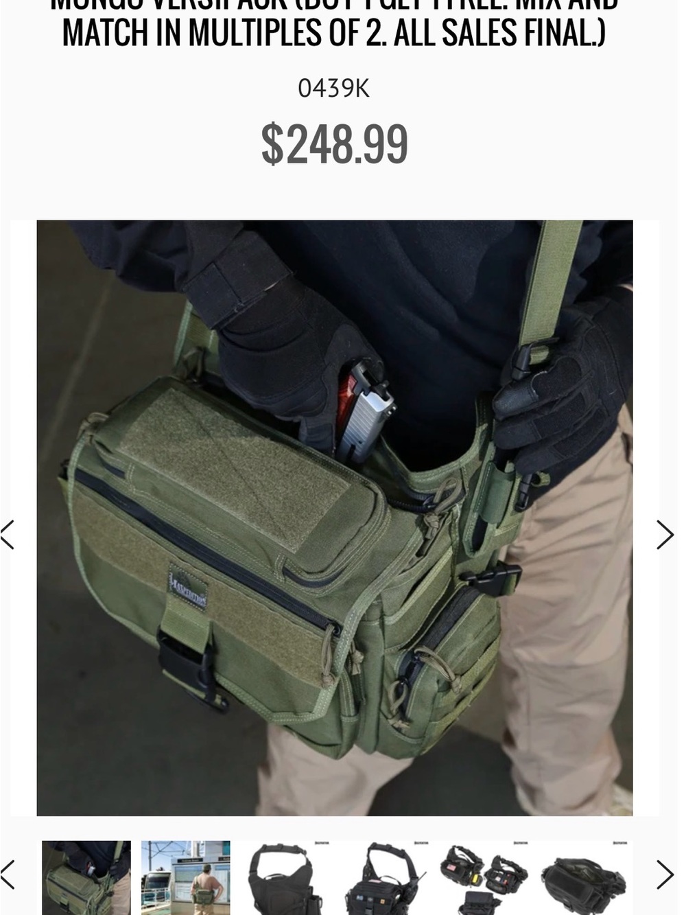 Versatile Olive Green Messenger Bag for Men - Tactical Carry